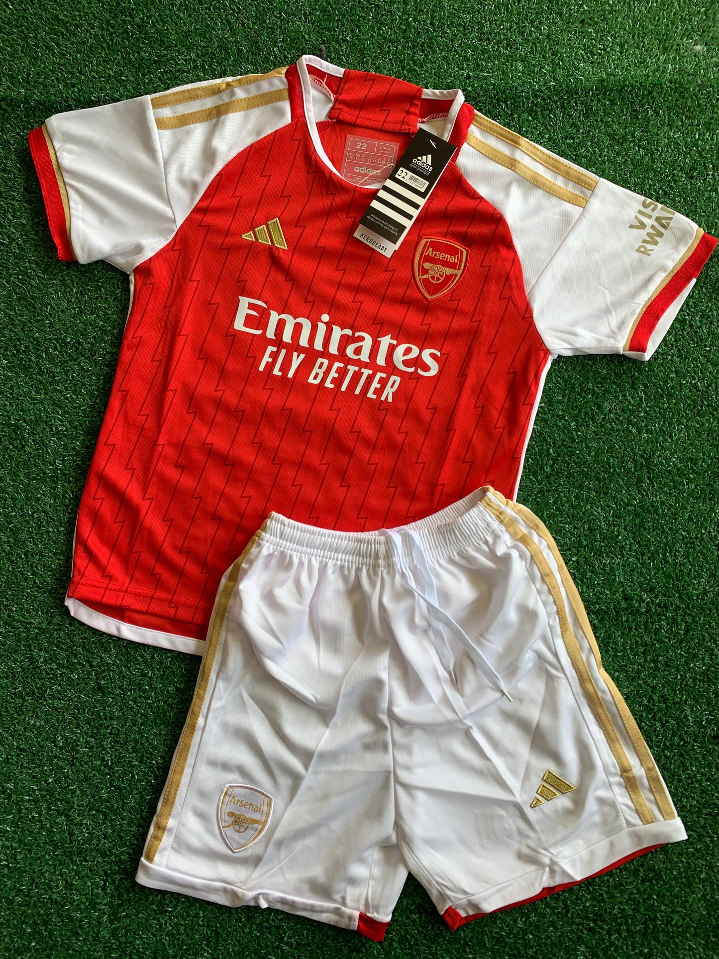 Conjunto Infantil Arsenal FC - Camisa e Short Adidas