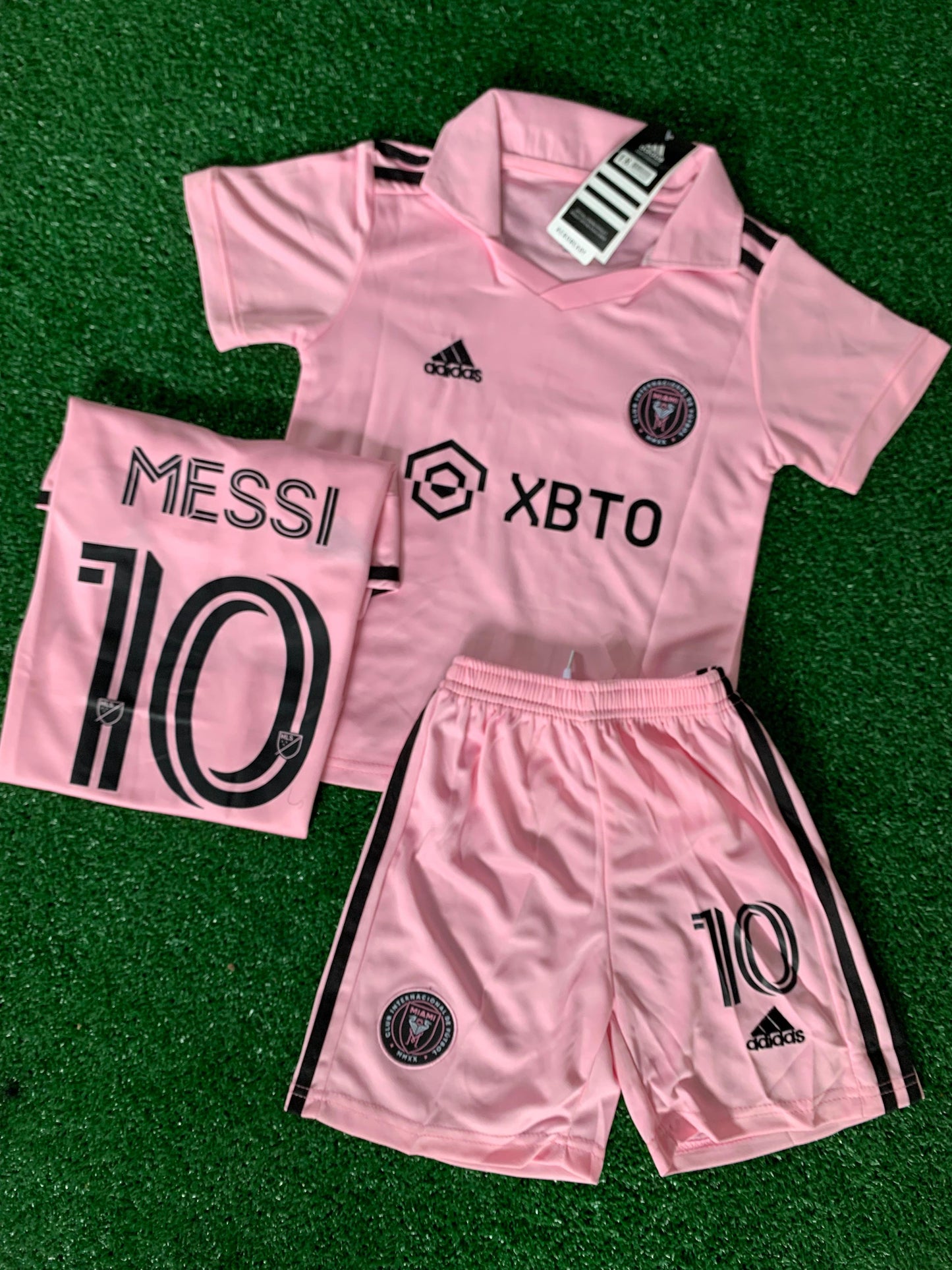 Conjunto Infantil Inter Miami Messi - Camisa e Short Adidas