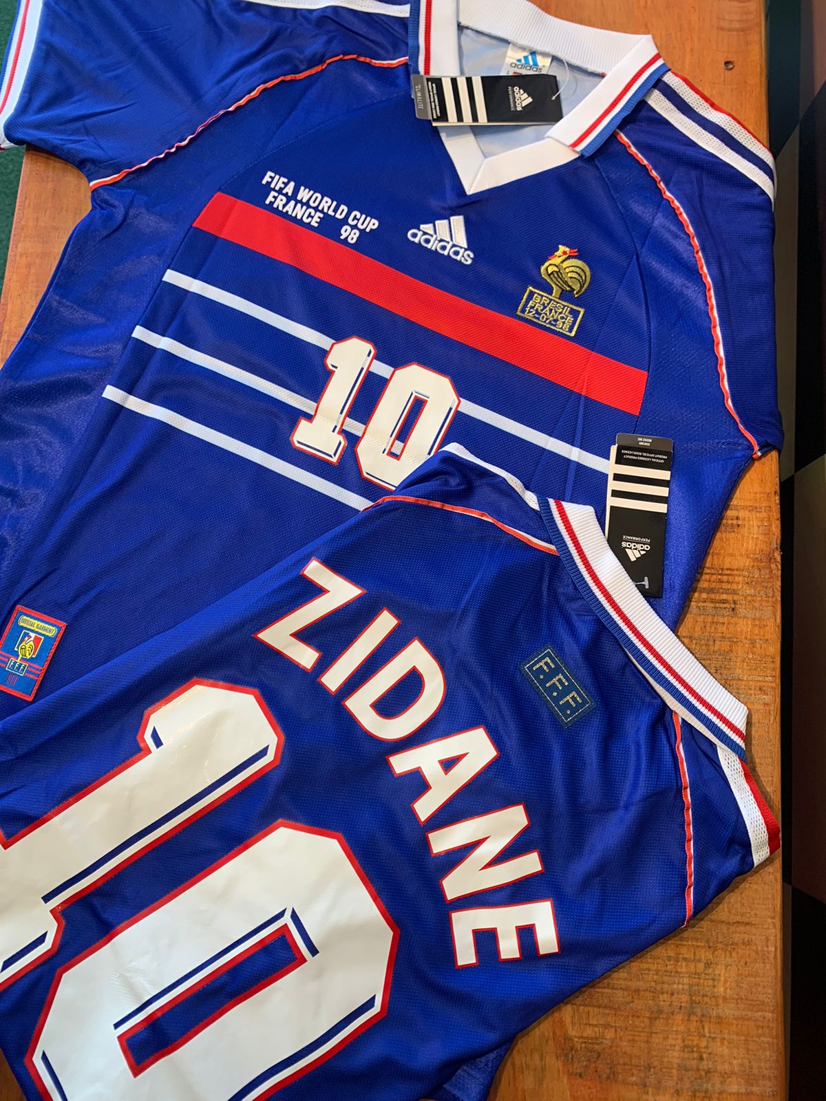 Camisa Retrô Zidane 10 FIFA WORLD CUP 98