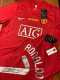 Camisa Retrô Ronaldo Manchester United Final Moscow 2008