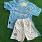 Conjunto Infantil Manchester City 2023/24 - Camisa e Short Puma